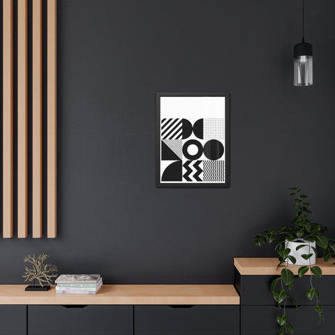 Modern Geometric Framed Poster for Stylish Home Decor