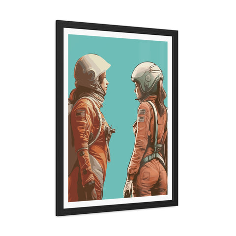 Astrum 4 - Astro Team Framed Poster - Inspirational Space Art for Home Decor