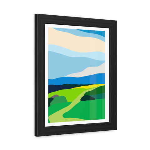 Scapes 2 - Vibrant Landscape Framed Poster - Modern Wall Art for Home Décor