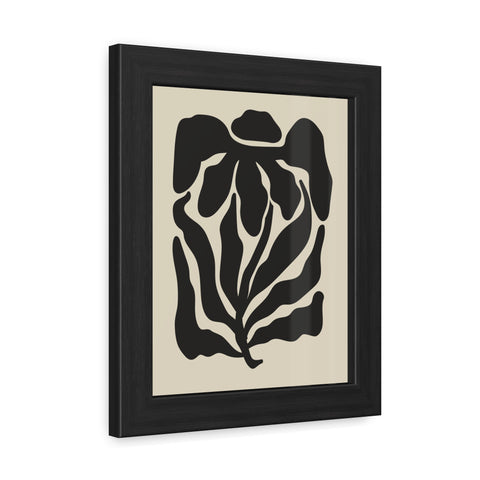 Boho Floral 3 - Abstract Leaf Framed Poster | Modern Wall Art Decor for Nature Lovers