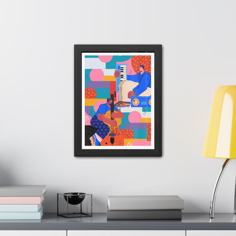 Musicana 1 - Vibrant Musical Framed Posters - Colorful Wall Art for Music Lovers