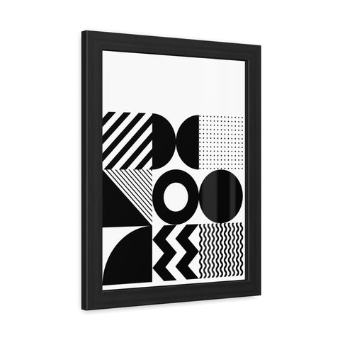 Modern Geometric Framed Poster for Stylish Home Decor