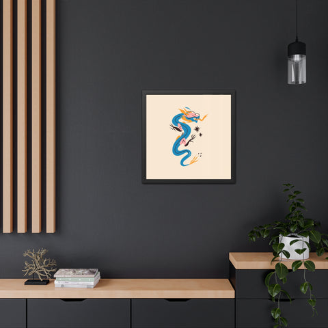 Dragon 2 - Vibrant Dragon Art Framed Posters for Home Décor