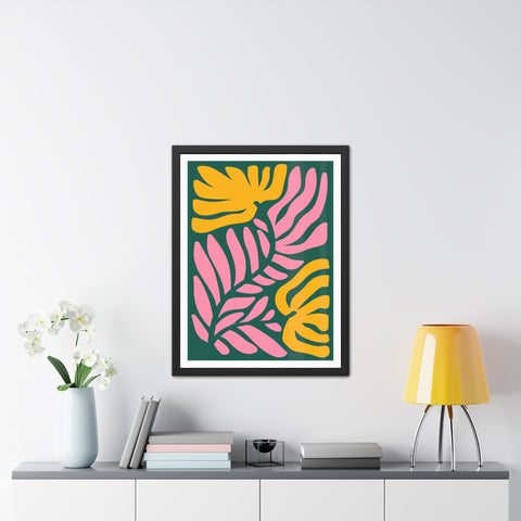 Natural Formation 8 - Tropical Floral Framed Poster - Modern Wall Art for Home Decor