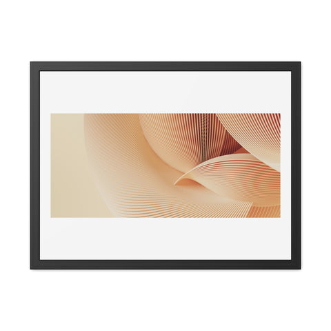 Creese - Elegant Framed Poster - Minimalist Wave Art for Home Decor