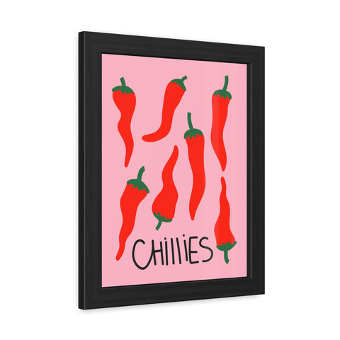 Spicy Chillies Framed Poster - Vibrant Kitchen Wall Art