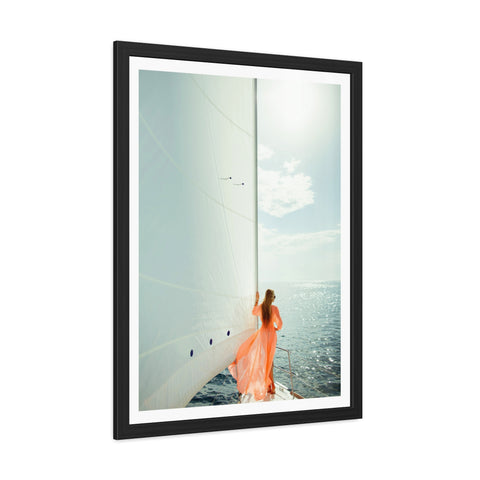 On the boat 1 - Sailing Dream Framed Poster - Nautical Wall Art for Ocean Lovers