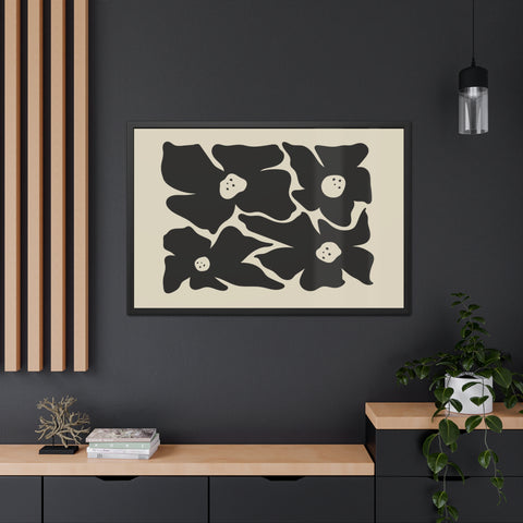 Melancholy 1 - Stylish Floral Framed Poster | Modern Home Decor | Art for Living Room & Bedroom