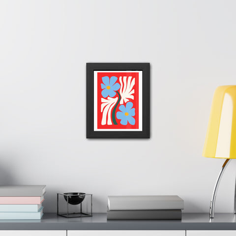 Natural Formation 3 - Vibrant Floral Framed Poster - Modern Home Decor Art
