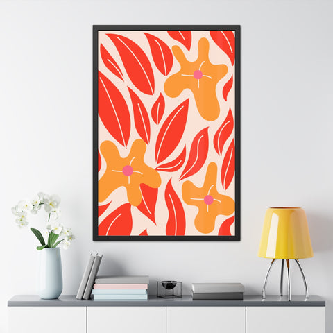 Marinda 2 - Vibrant Floral Framed Poster for Home Decor