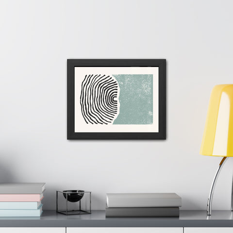 Ink Stamp 5 - Abstract Framed Art Print - Modern Vibes for Home Décor