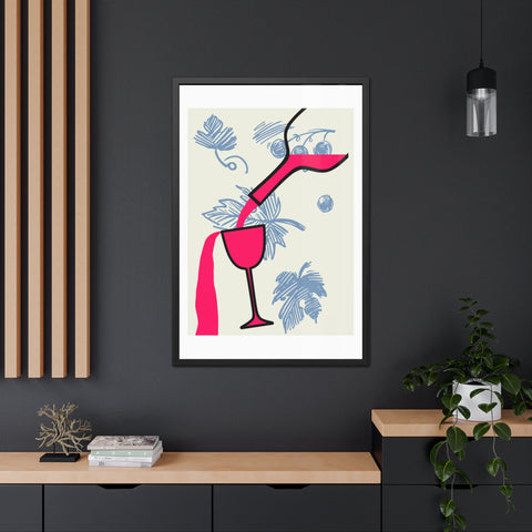 Wine Country 9 - Tropical Cocktail Framed Poster - Vibrant Wall Art for Home Decor