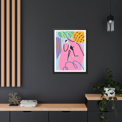 Kurian 8 - Abstract Hand Framed Poster - Modern Art for Home Décor