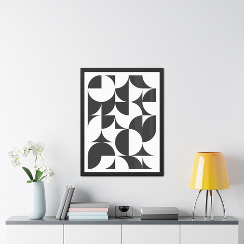 Gridline 3 - Modern Geometric Framed Posters - Stylish Wall Art for Minimalist Decor