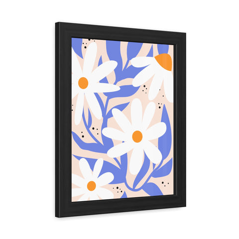 Marinda 10 - Floral Framed Poster – Cheerful Daisy Wall Art for Home Décor