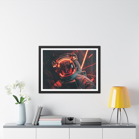 Kev - Cosmic Astronaut Framed Poster - Sci-Fi Wall Art for Space Enthusiasts