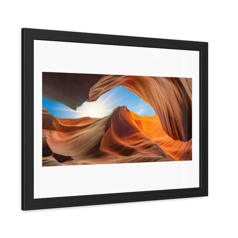 Rock Formation 2 - Desert Landscape Framed Poster - Stunning Canyon Art Decor for Home