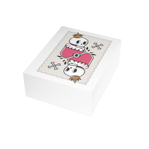 Gothic Skull & Heart Greeting Card — Valentine Greeting Card - Illustrated, Funny, Snarky, Modern