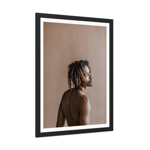 Male Portrait 3 - Elegant Framed Poster - Artistic Male Portrait for Modern Home Decor