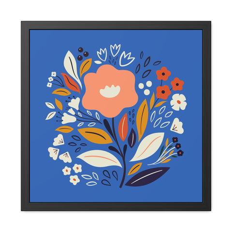 Bloom 2 - Vibrant Floral Framed Poster - Colorful Wall Art for Home Decor