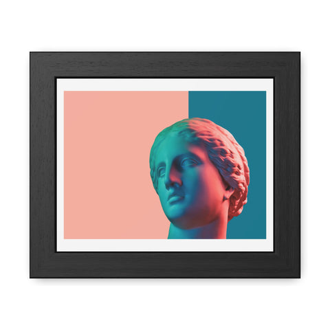 Look - Modern Art Framed Posters - Abstract Head Sculpture Decor for Home & Office