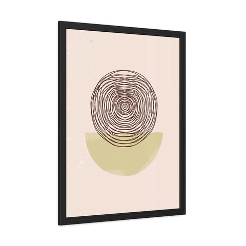 Blend 3 - Minimalist Framed Poster - Abstract Circular Design for Modern Decor