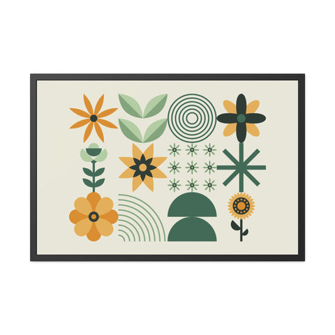 Farmhouse 2 - Botanical Framed Poster - Modern Floral Art for Home Decor
