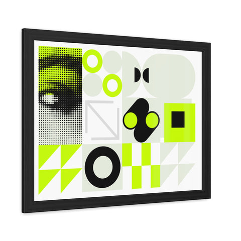 Modern Geometric Framed Poster Art – Eye-Catching Home Decor