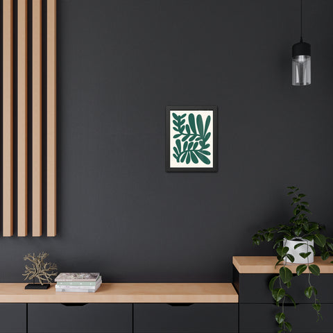 Natural Formation 14 -Botanical Framed Poster - Modern Leaf Wall Art Decor for Home & Office
