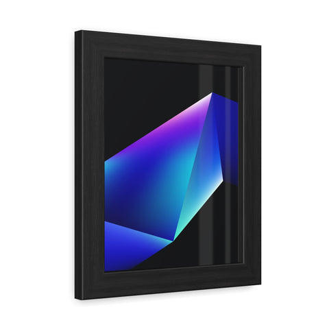 Omega 4 - Modern Geometric Framed Poster - Abstract Art for Stylish Home Decor