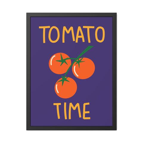 Tomato Time Framed Poster - Bright and Playful Kitchen Decor