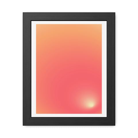Sunrise 2 - Gradient Framed Poster - Modern Wall Art for Home Decor