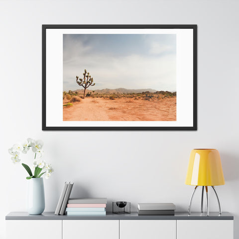 Coachella Valley - Desert Landscape Framed Poster - Serene Wall Art for Home & Office