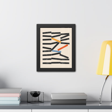 Jarrod 1 - Abstract Framed Poster - Modern Wall Art for Home Decor