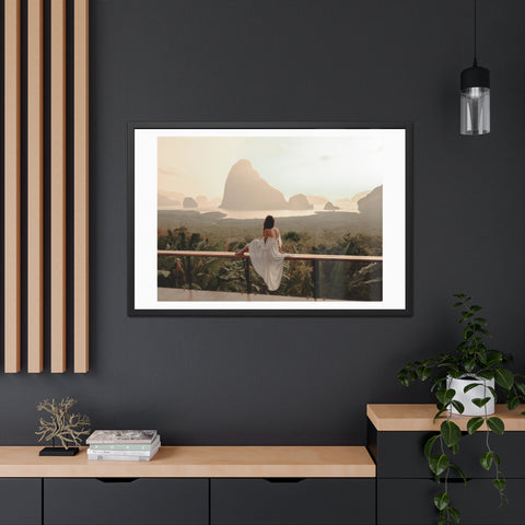 The View - Serene Landscape Framed Poster - Tranquil Nature Wall Art for Home Décor