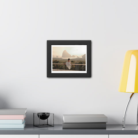 The View - Serene Landscape Framed Poster - Tranquil Nature Wall Art for Home Décor
