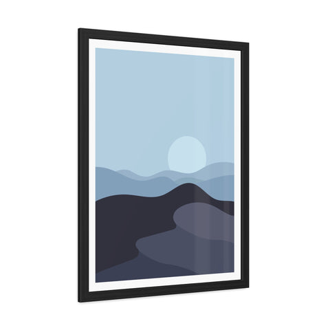 Desert Sun 4 - Serene Landscape Framed Poster – Aesthetic Wall Art for Modern Homes