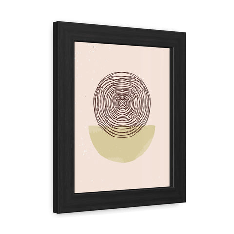 Blend 3 - Minimalist Framed Poster - Abstract Circular Design for Modern Decor