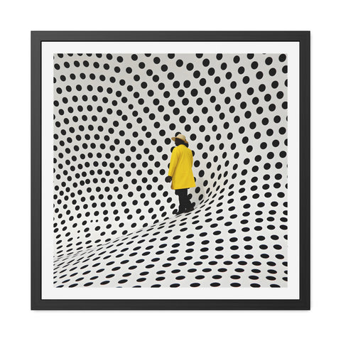 Dotted 1 - Modern Polka Dot Framed Poster - Minimalist Wall Art for Home Decor