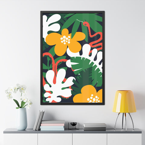 Amazon 3 - Tropical Botanical Framed Poster - Vibrant Jungle Art for Home Decor