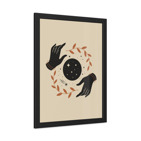 Witchcraft - Celestial Hands Framed Poster – Bohemian Wall Art for Home Decor