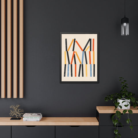 Jarrod 3 - Abstract Framed Poster - Modern Art Wall Decor for Home & Office