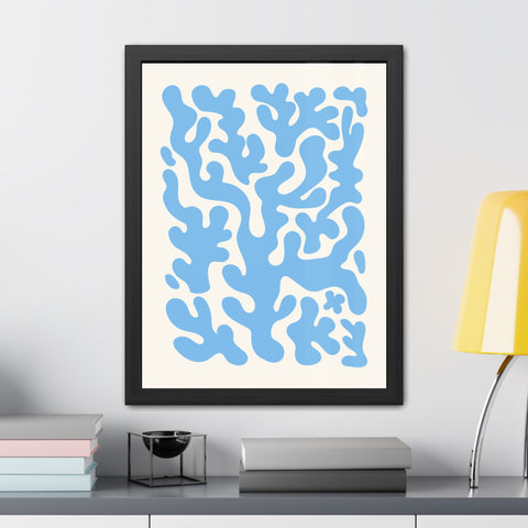 Natural Formation 1 - Ocean-Inspired Framed Poster - Abstract Coral Design for Home Decor