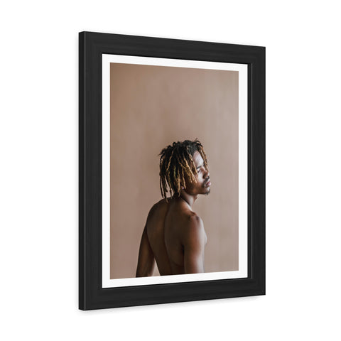 Male Portrait 3 - Elegant Framed Poster - Artistic Male Portrait for Modern Home Decor