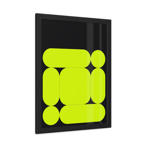 Modernica 3 - Modern Abstract Framed Poster - Vibrant Geometric Wall Art