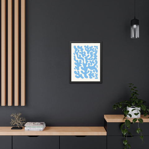 Natural Formation 1 - Ocean-Inspired Framed Poster - Abstract Coral Design for Home Decor
