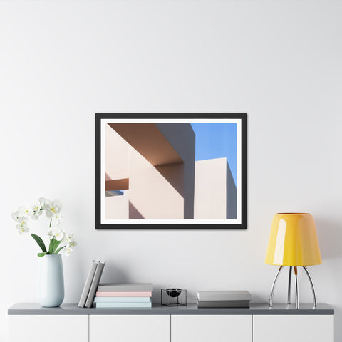 Light and Shadow - Modern Framed Poster – Abstract Architectural Design for Home Decor