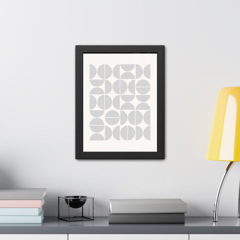 Crown 1 - Minimalist Geometric Framed Poster - Modern Wall Art for Home Decor