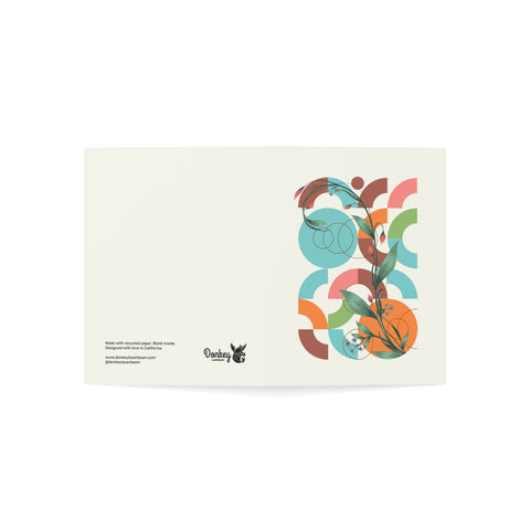 Floral Greeting Card — Any Ocassion Greeting Card - Illustrated, Beautiful, Modern