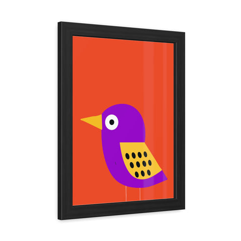 Childrana 6 - Colorful Bird Framed Poster - Vibrant Wall Art for Kids' Rooms